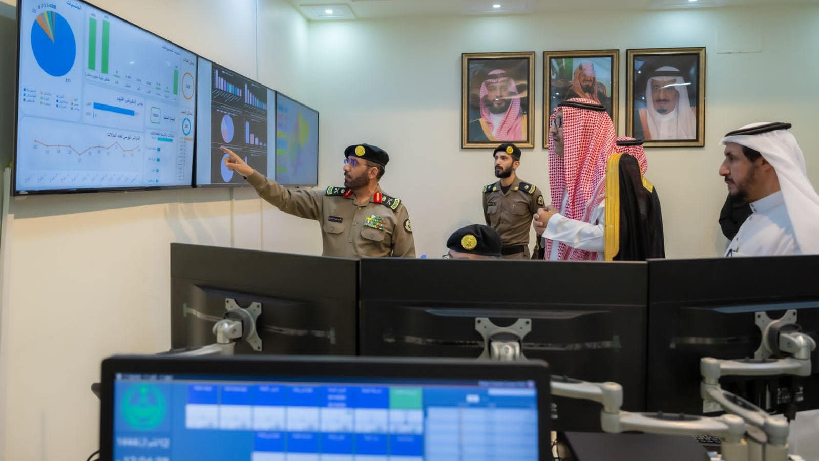 سمو أمير منطقة الباحة يتفقد مديرية شرطة المنطقة وغرفة عمليات الأمن  العام بالمنطقة